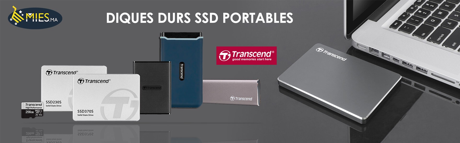 DISQUE DUR EXTERNE SSD TRANSCEND MAROC